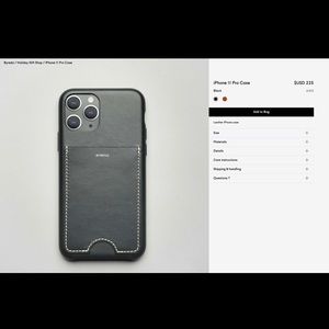 Brand new Byredo Lether IPhone 11 Pro leather case.